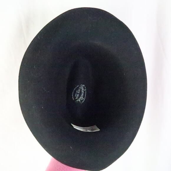 Vintage 60s Coralie Black Felt Wool Fedora Hat main image 5
